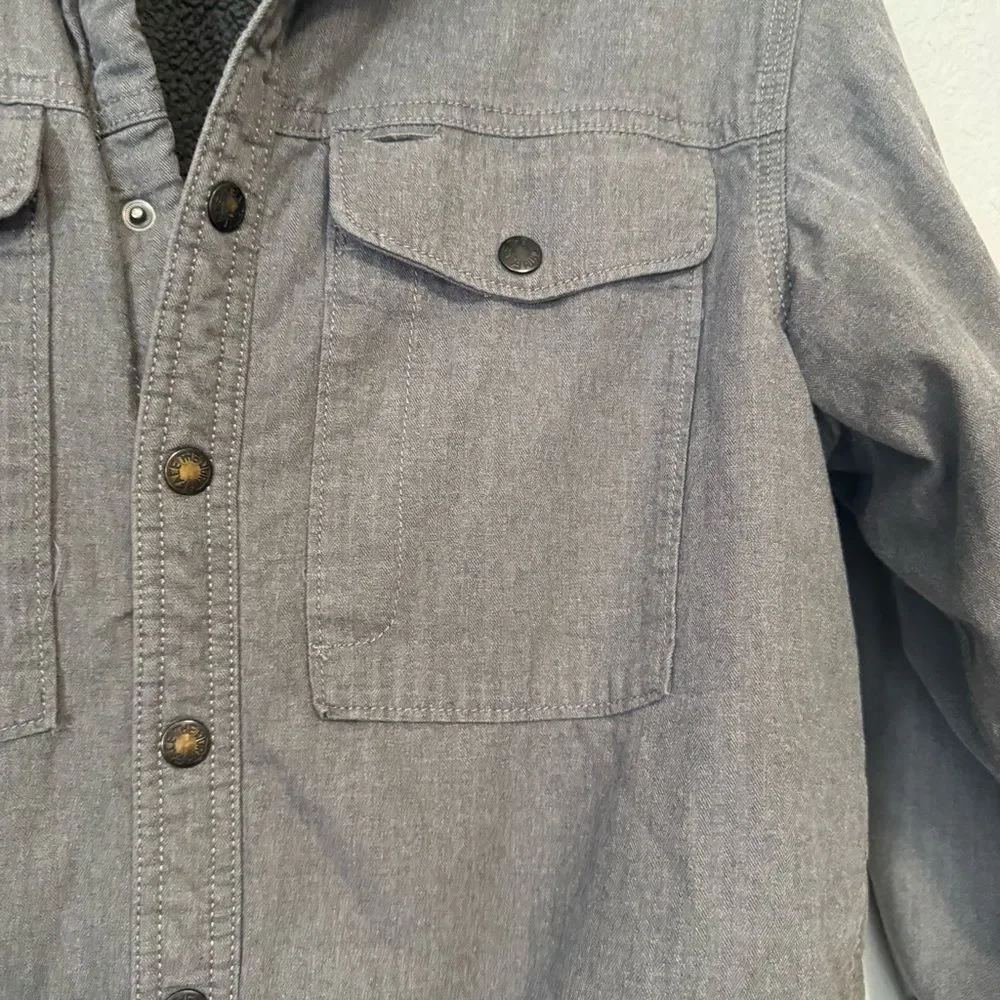 The North Face Gray Heavy Sherpa Lined Campshire Shirt Jacket